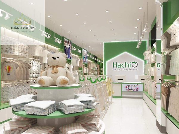 Thiết kế shop thời trang trẻ em Hachi shop