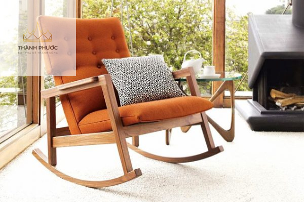 Ghế thư giản phòng khách bằng gỗ
