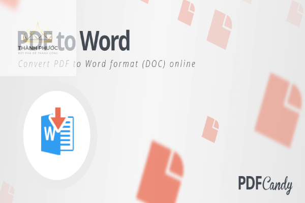 Chuyển Word sang PDF bằng Pdf Candy