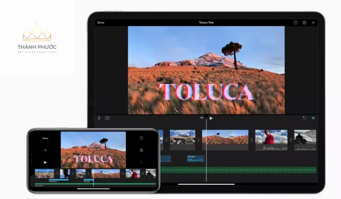 iMovie sử dụng được trên cả ipad lẫn Mac