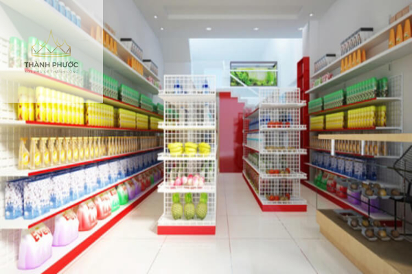 Thiết kế nội thất siêu thị này đem đến một không gian rất đẹp mắt