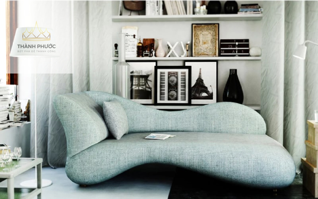 Sofa giường là một trong các món đồ nội thất thông minh cho phòng khách