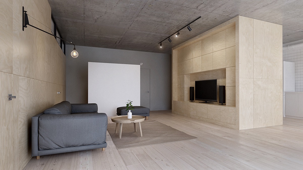 Phong cách thiết kế tối giản đề cao các đường nét, hình dáng hơn là số lượng đồ nội thất